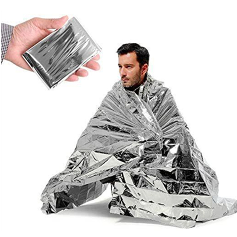 First Aid Kit Camping - Emergent Blanket Mylar Thermal Outdoor Survive