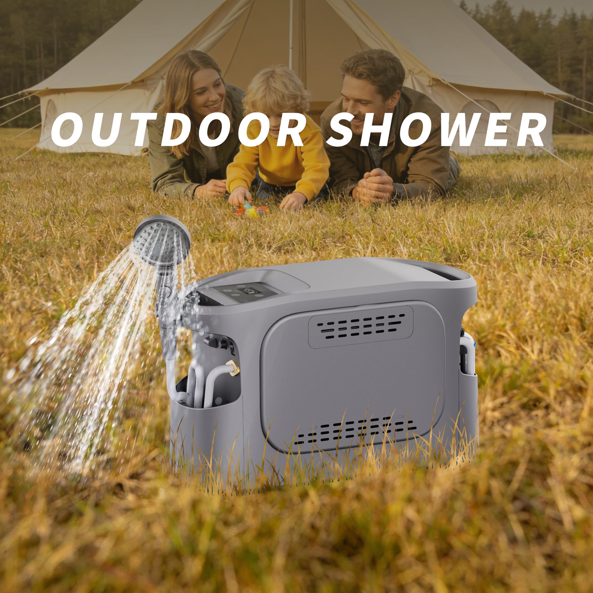 Outdoor Camping Hot Water Heater - ATV Portable 6L Battery Powered Hot