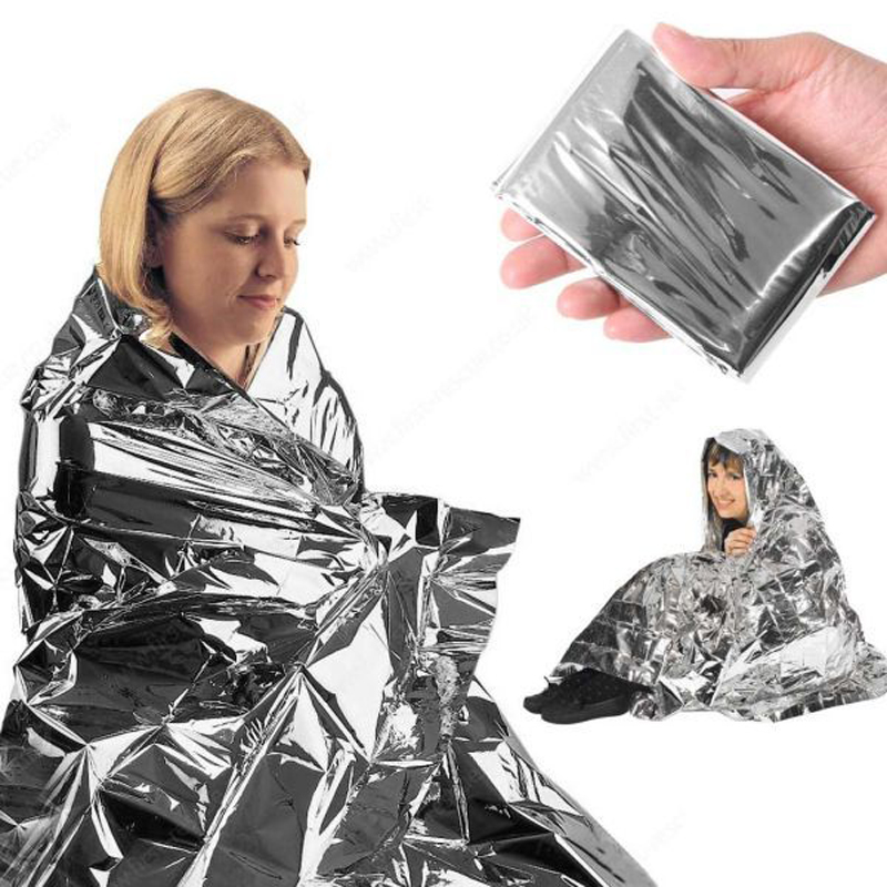 First Aid Kit Camping - Emergent Blanket Mylar Thermal Outdoor Survive