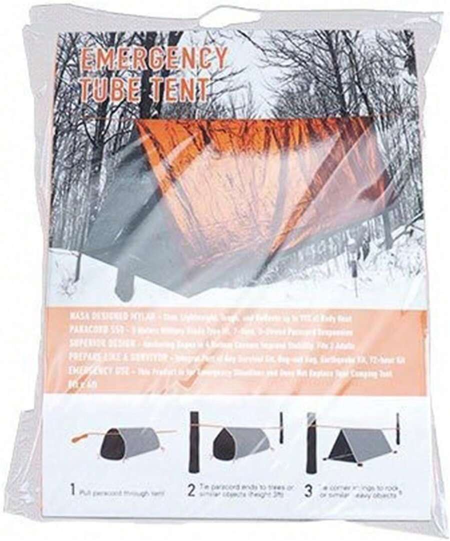 Outdoor Camping On Youtube - Emergency Tube Tent Portable Waterproof Thermal