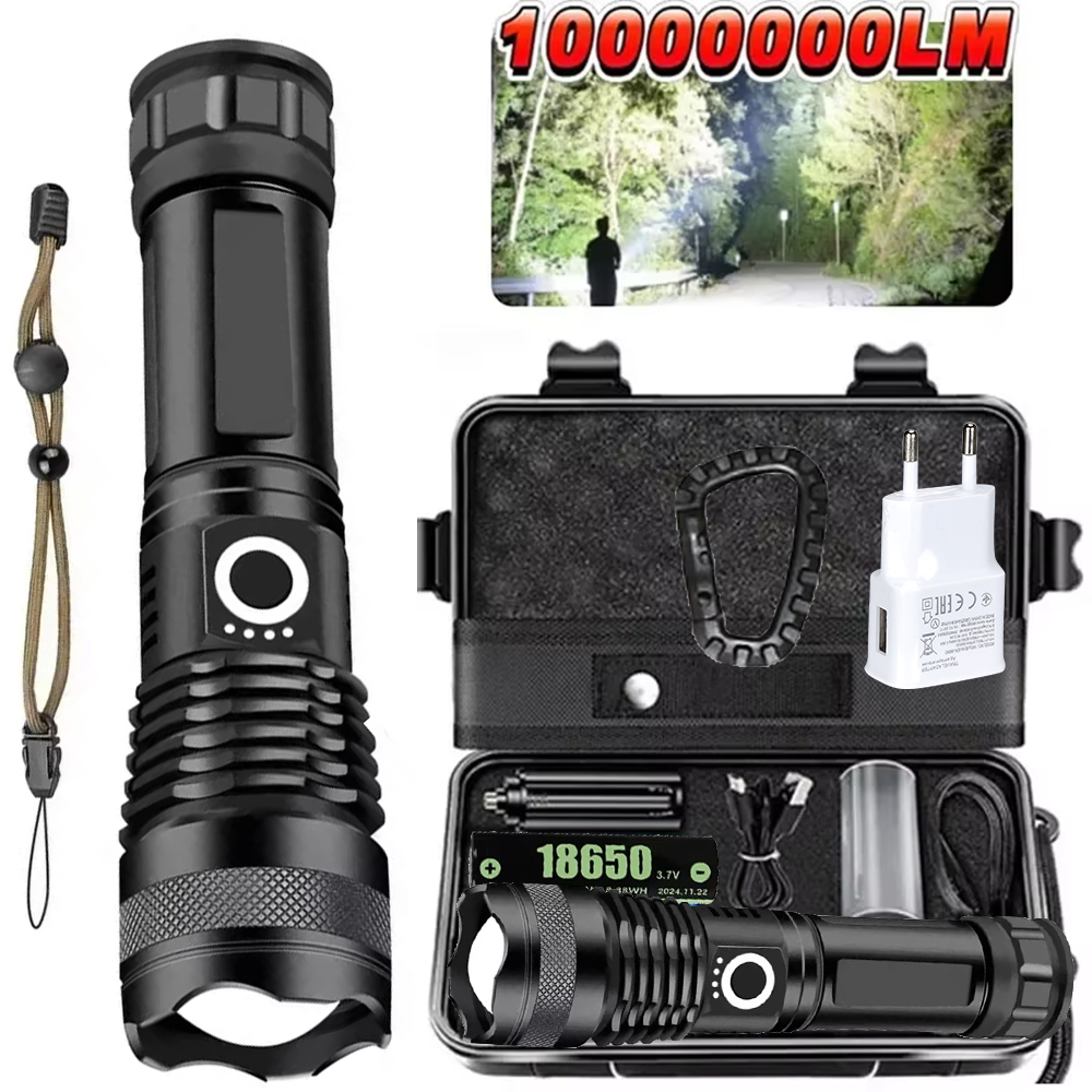 Camping Lantern - High Power LED Flashlight Rechargeable 5