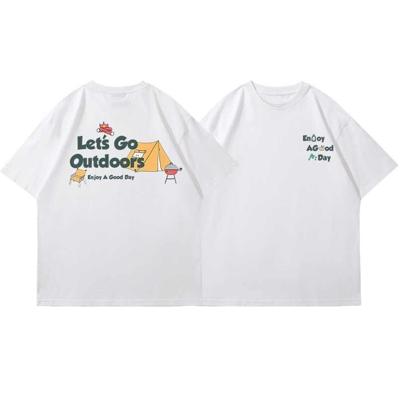Japanese Outdoor Camping Brand - New Korean Outdoor Camping Printed Short
