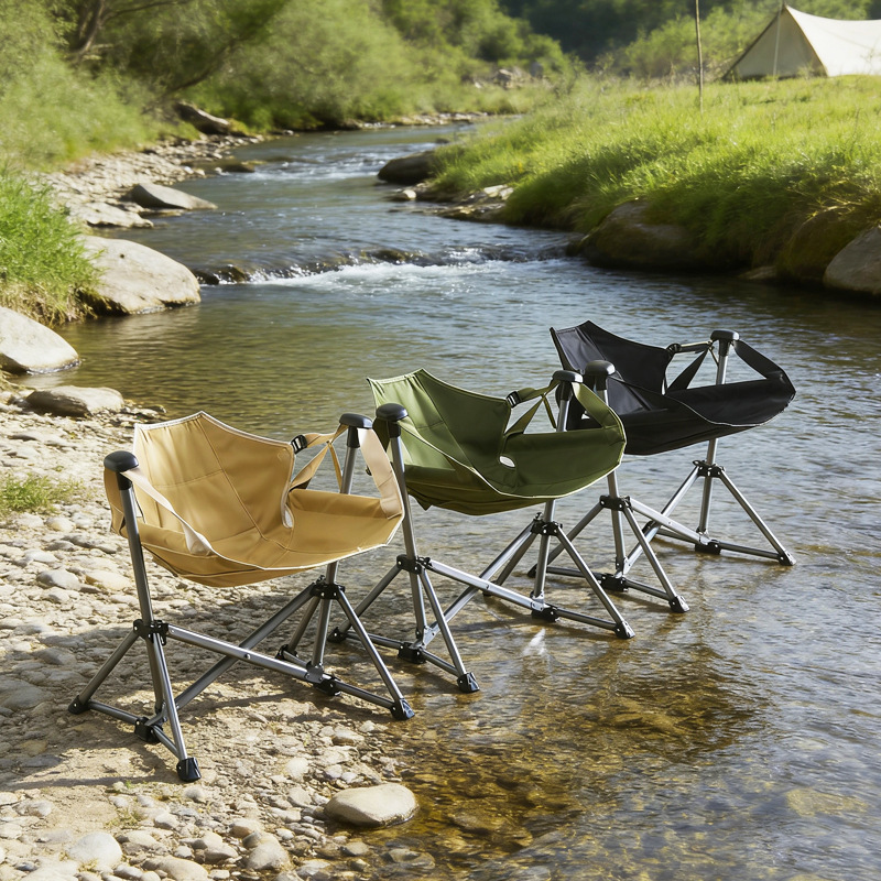 Portable Camping Moon-Shaped H - Outdoor Camping Rocking Chair recensione e prezzo
