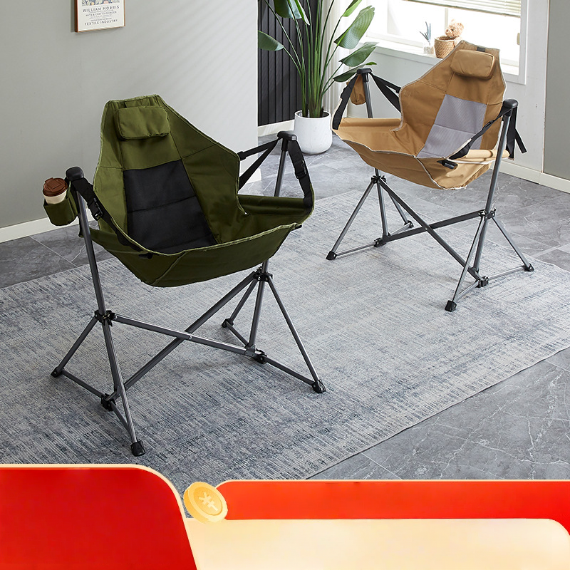 Portable Camping Moon-Shaped H - Outdoor Camping Rocking Chair recensione e prezzo
