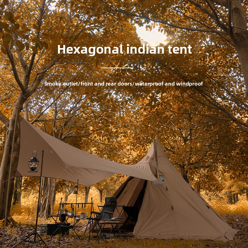 Pyramid Tent, Indian Shelter,  - Outdoor Yurt Camping recensione e prezzo