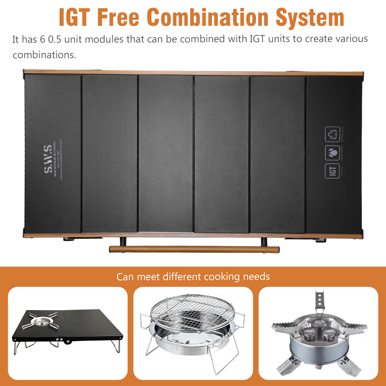 IGT Unit Combination Table wit - Outdoor Camping Cooking Table recensione e prezzo