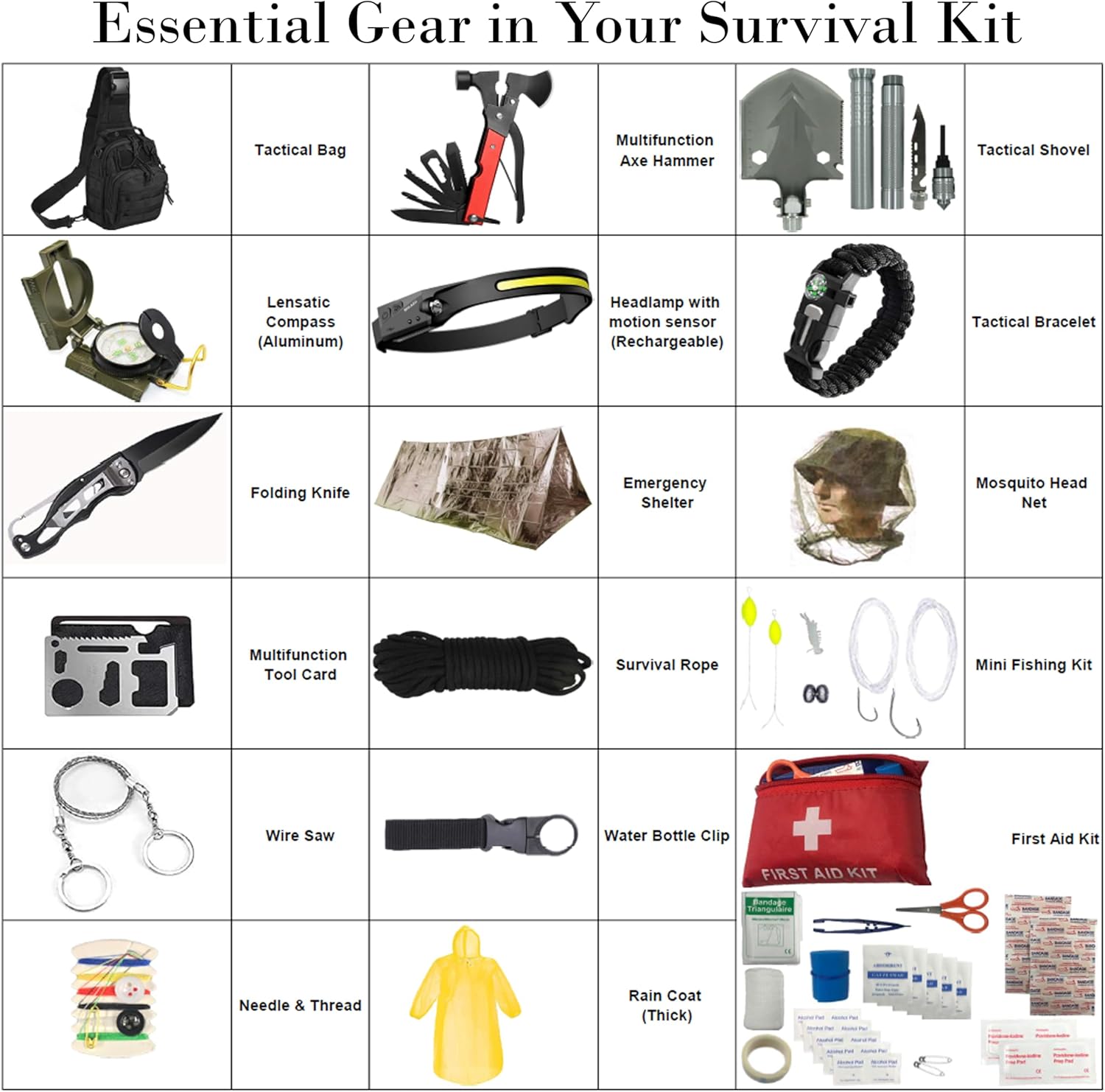 Portable Survival Kit with Mul - First Aid Kit Camping recensione e prezzo