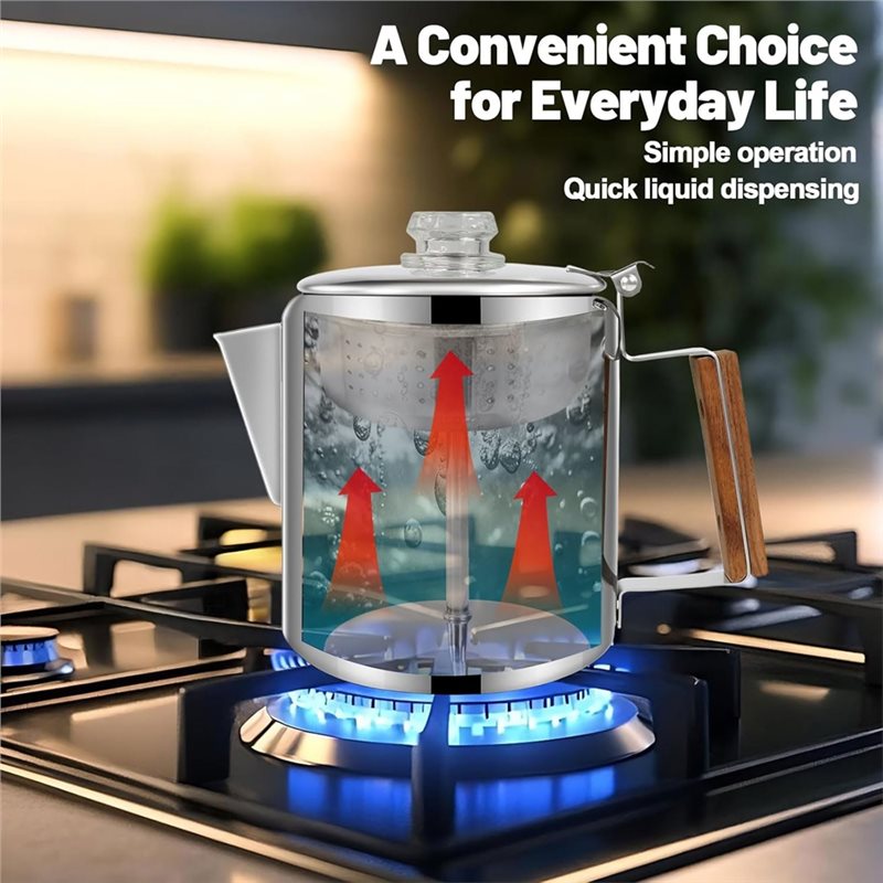 ABFU-For Home And Camping 6 Cu - Camp Percolator Coffee recensione e prezzo