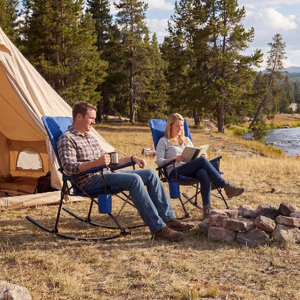 Durable 400lbs Capacity Rockin - Outdoor Camping Rocking Chair recensione e prezzo