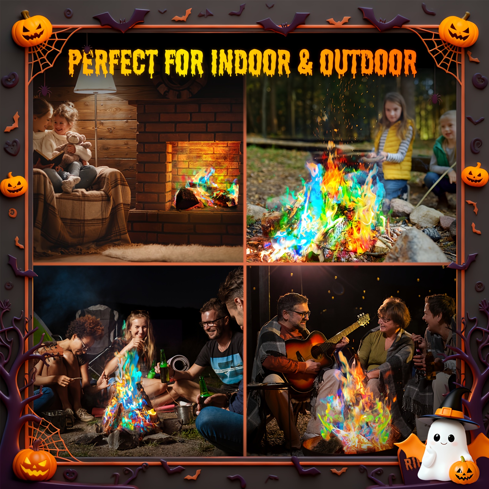 12-Piece/24-Piece Flame Color  - Outdoor Camping Fireplace recensione e prezzo
