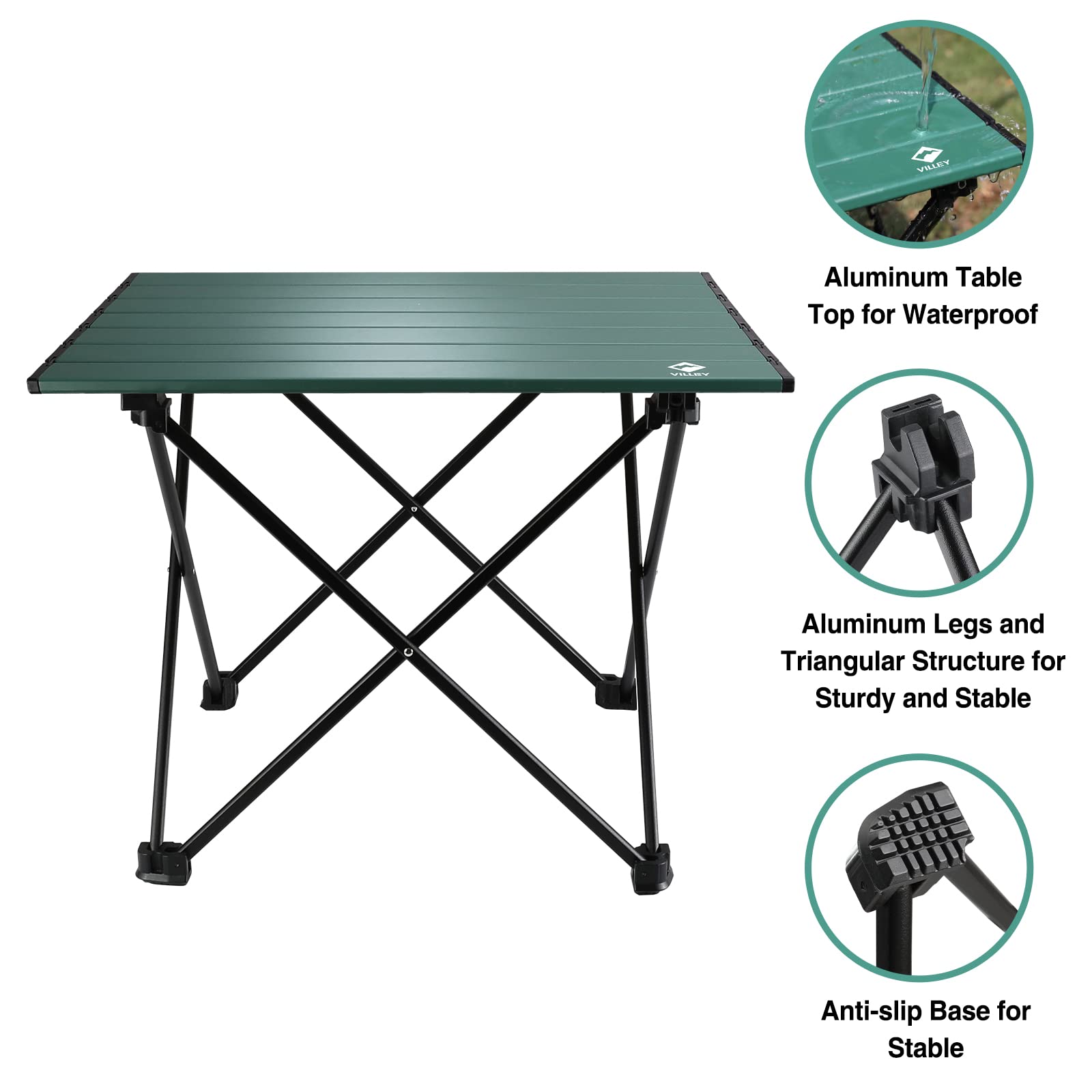 Portable Camping Side Table, U - Outdoor Camping Cooking Table recensione e prezzo