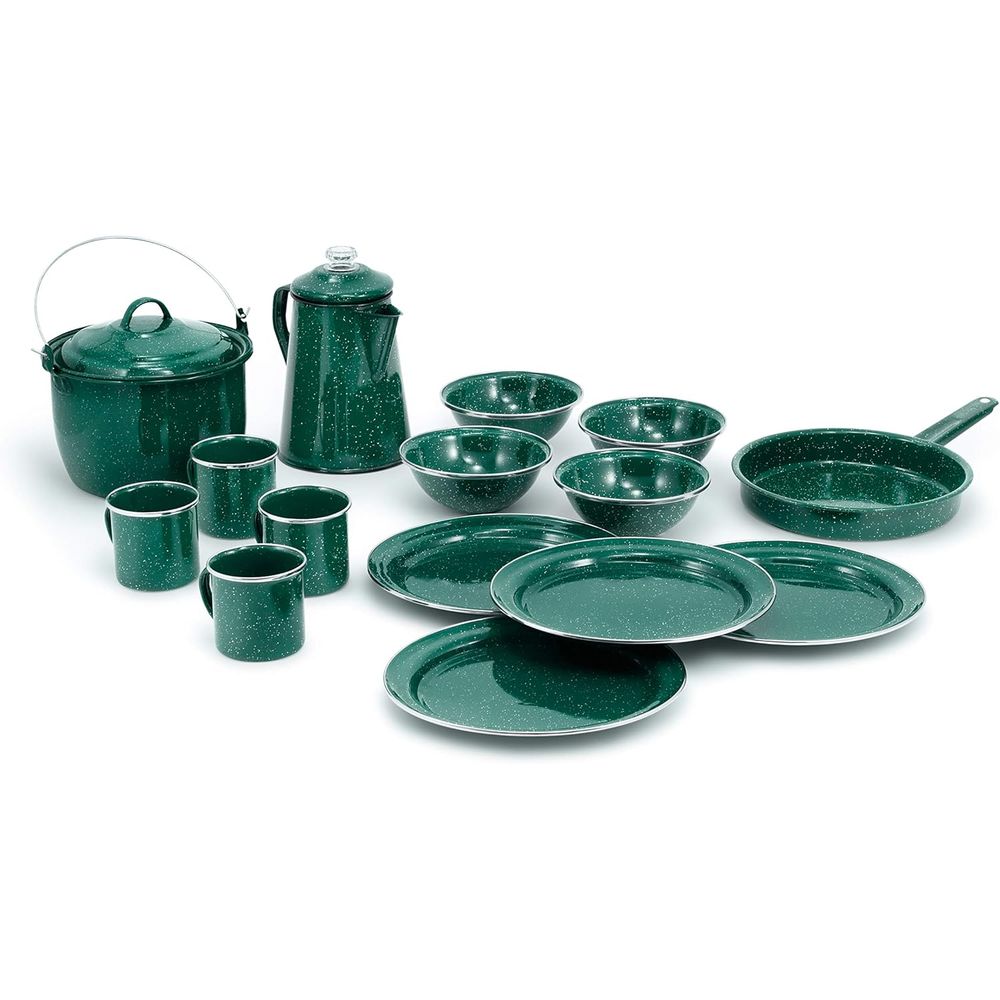 4-Person Camping Dinnerware Se - Camp Percolator Coffee recensione e prezzo