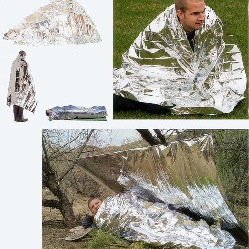 4 pcs Emergency Blanket Outdoo - First Aid Kit Camping recensione e prezzo