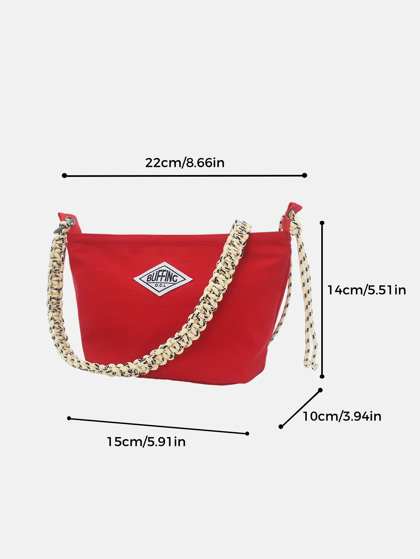 Buffing Red Small Crossbody Ba - Japanese Outdoor Camping Brand recensione e prezzo