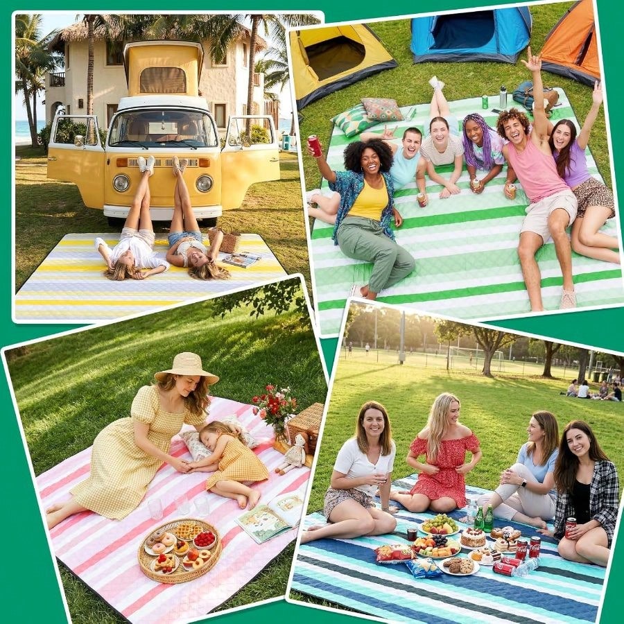 Waterproof Beach Blanket Picni - Outdoor Camping Blanket recensione e prezzo