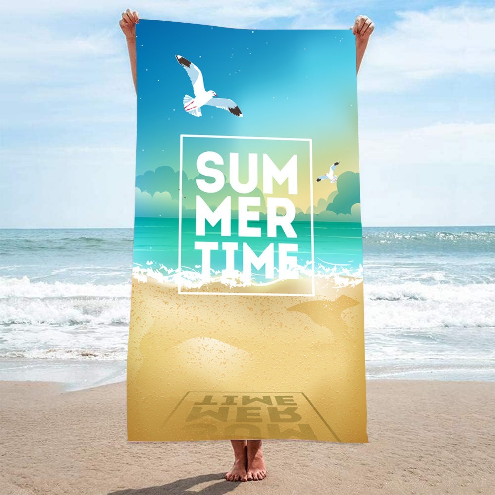 Letter Palm Tree Beach Towel 1 - Outdoor Camping Blanket recensione e prezzo