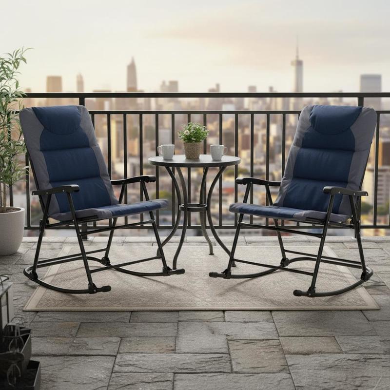 2 Piece Outdoor Patio Furnitur - Outdoor Camping Rocking Chair recensione e prezzo