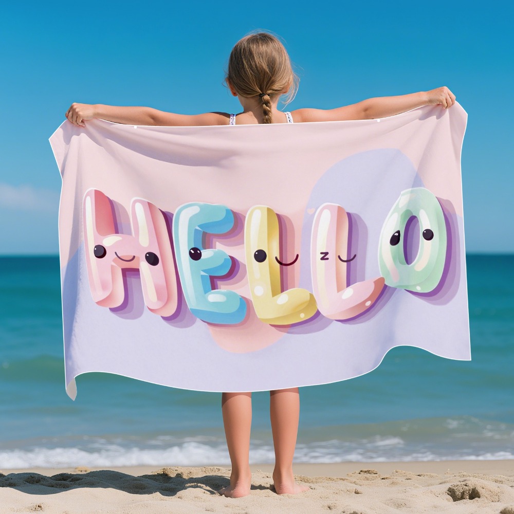 Cartoon Pattern Beach Towel Ki - Outdoor Camping Blanket recensione e prezzo