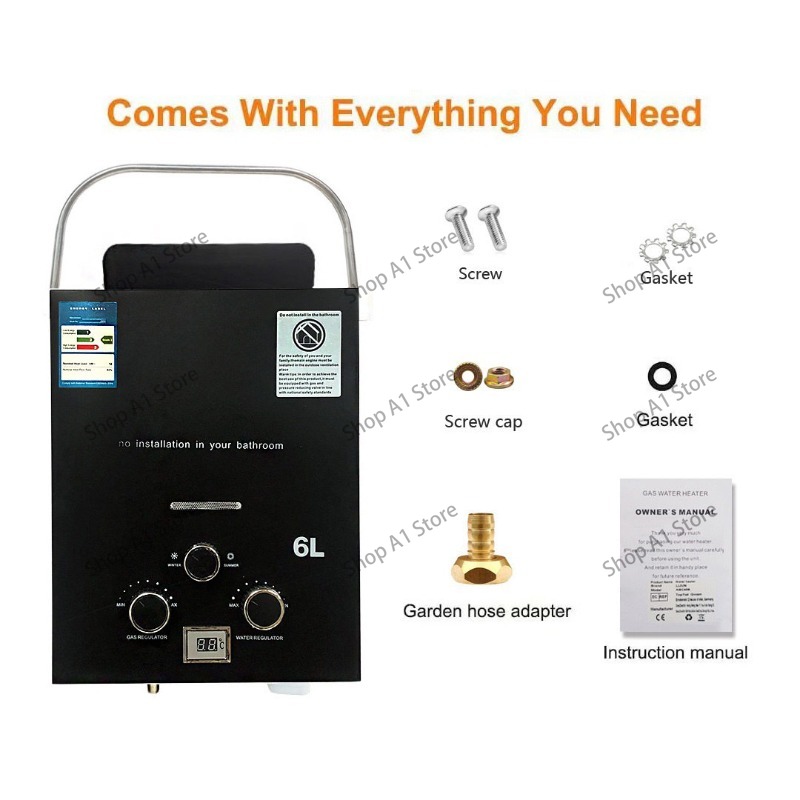 Water Heater 6L Outdoor Campin - Outdoor Camping Hot Water Heater recensione e prezzo
