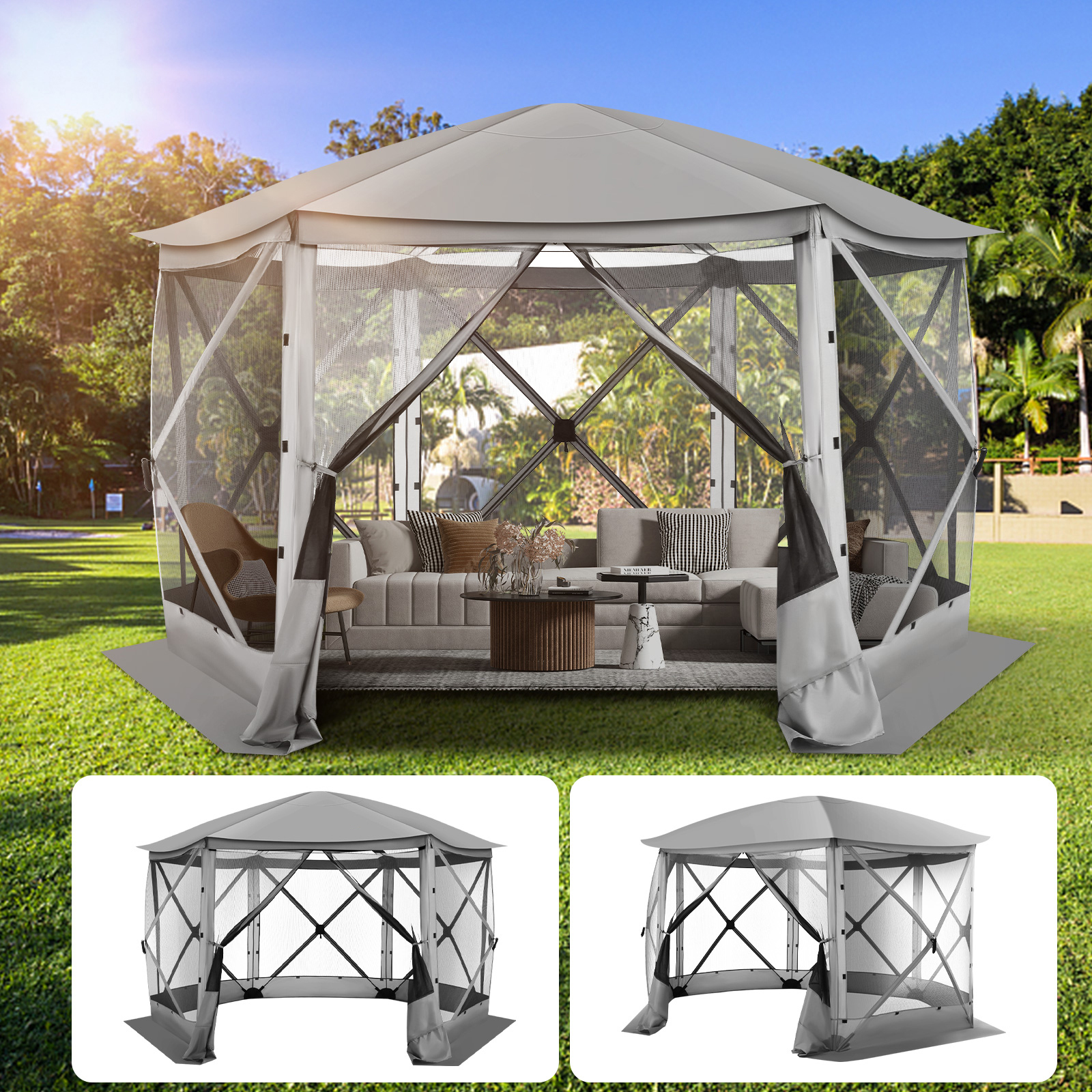 Pop up Gazebo Screen Tent Scre - Outdoor Camping House recensione e prezzo