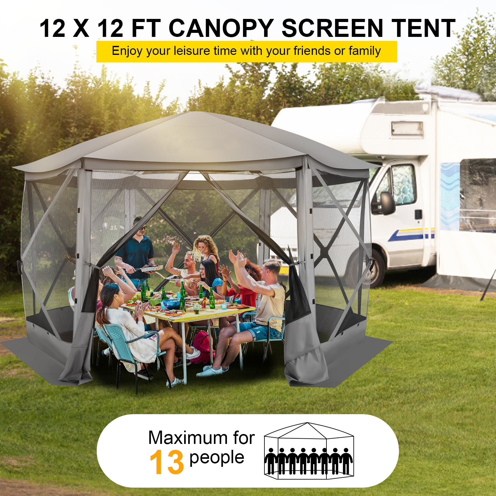 Pop up Gazebo Screen Tent Scre - Outdoor Camping House recensione e prezzo