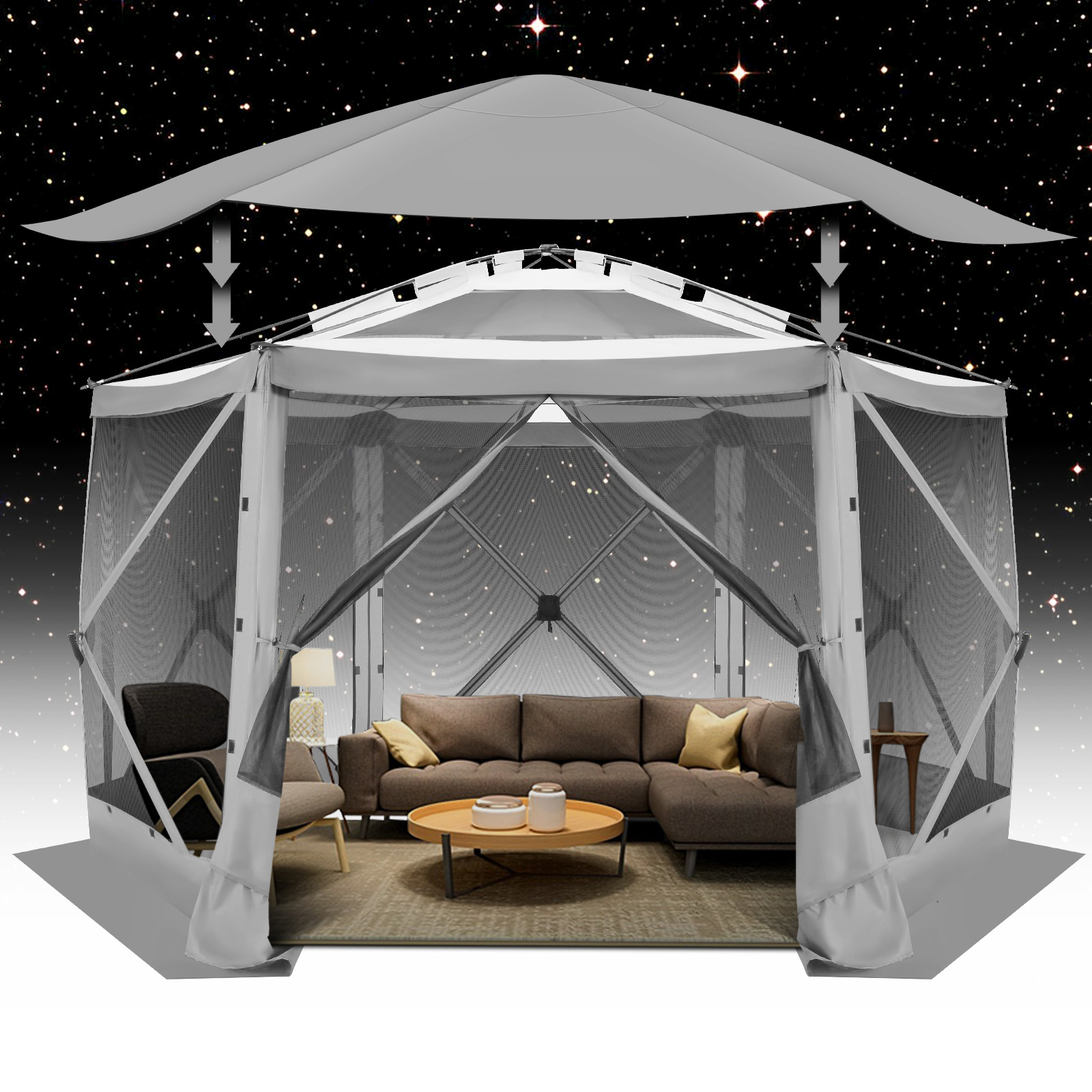 Pop up Gazebo Screen Tent Scre - Outdoor Camping House recensione e prezzo