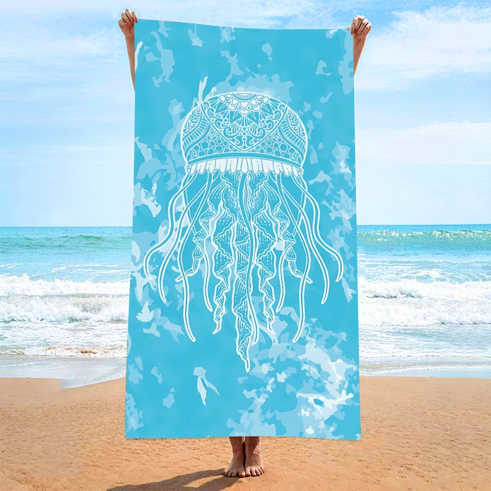 27.5x55inch Blue Ocean Jellyfi - Outdoor Camping Blanket recensione e prezzo