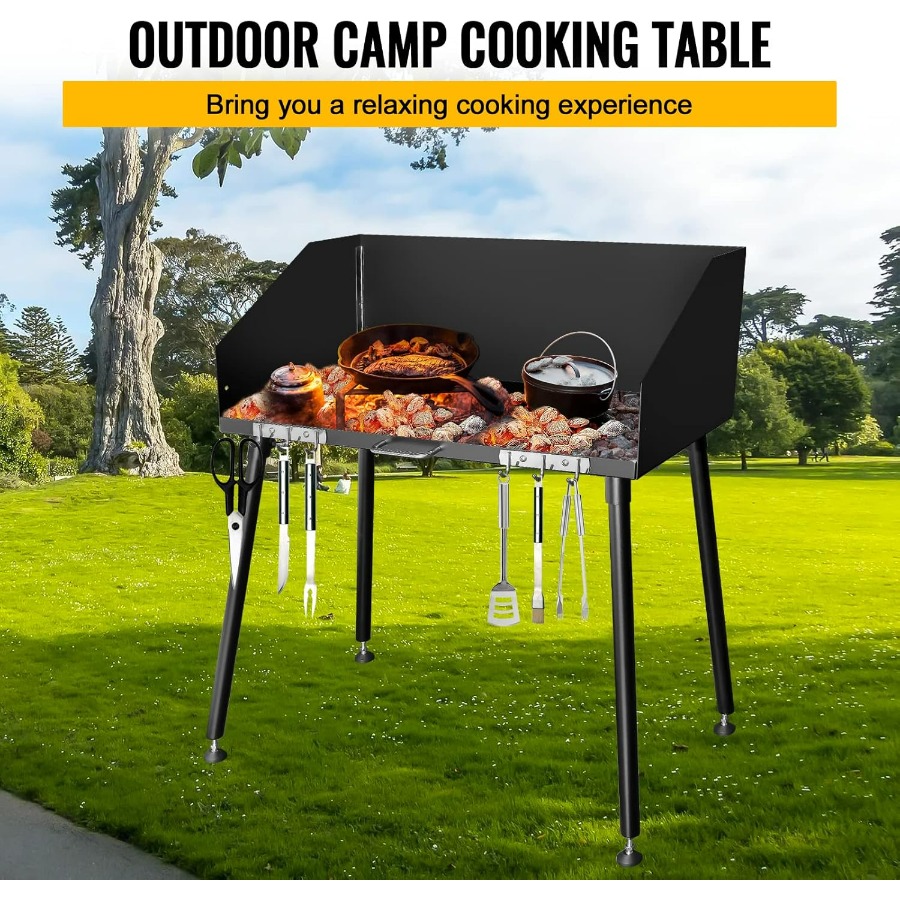 30 x 16 Inch Carbon Steel Dutc - Outdoor Camping Cooking Table recensione e prezzo