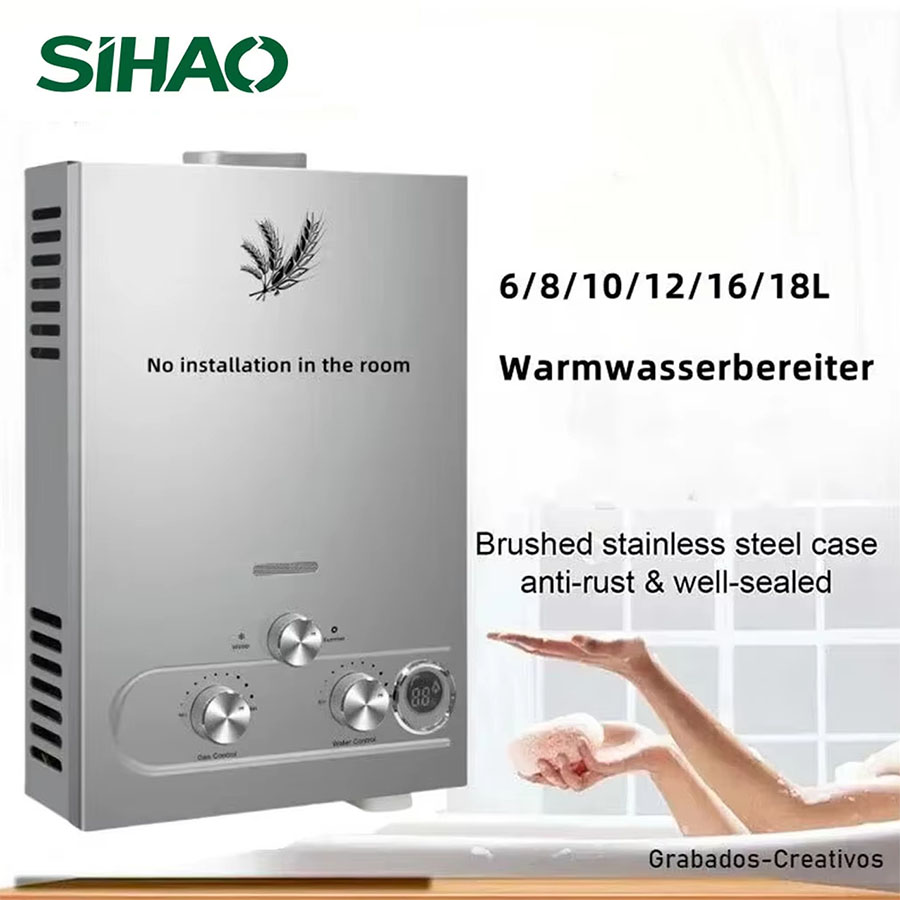 SIHAO 12L 16L 18L GPM LPG Gas  - Outdoor Camping Hot Water Heater recensione e prezzo