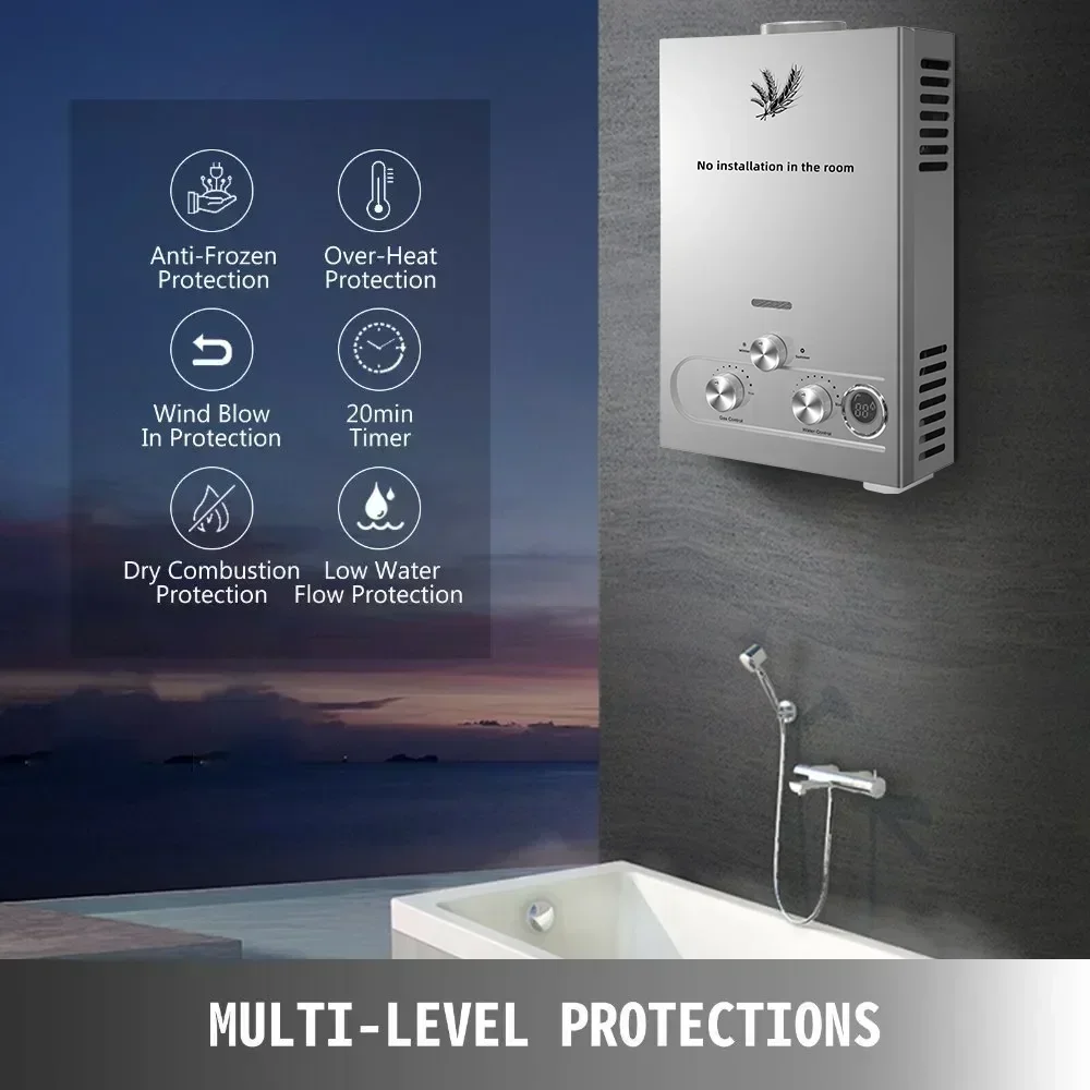 SIHAO 12L 16L 18L GPM LPG Gas  - Outdoor Camping Hot Water Heater recensione e prezzo