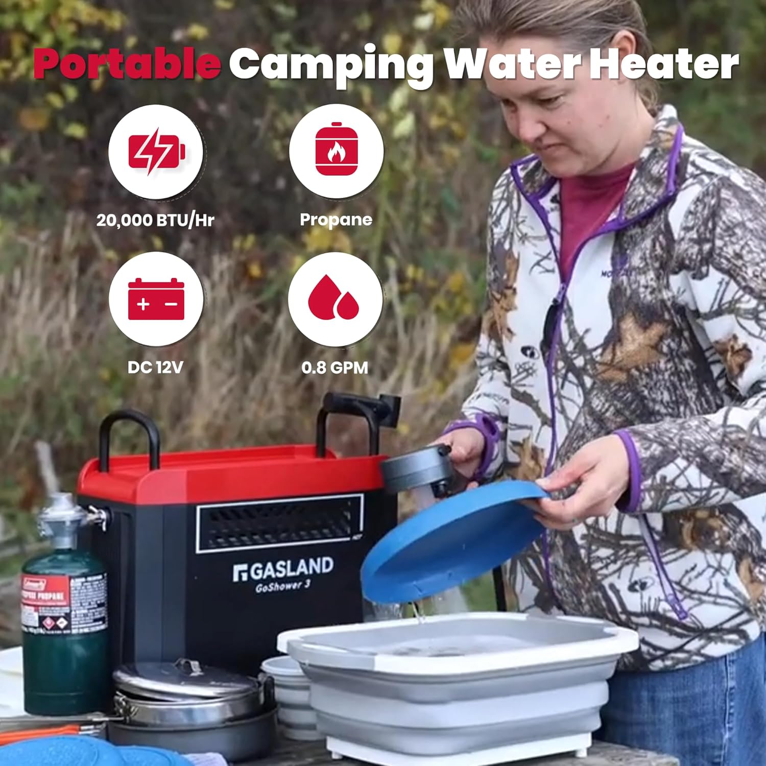 Goshower G3 Pro 1lb Propane Po - Outdoor Camping Hot Water Heater recensione e prezzo