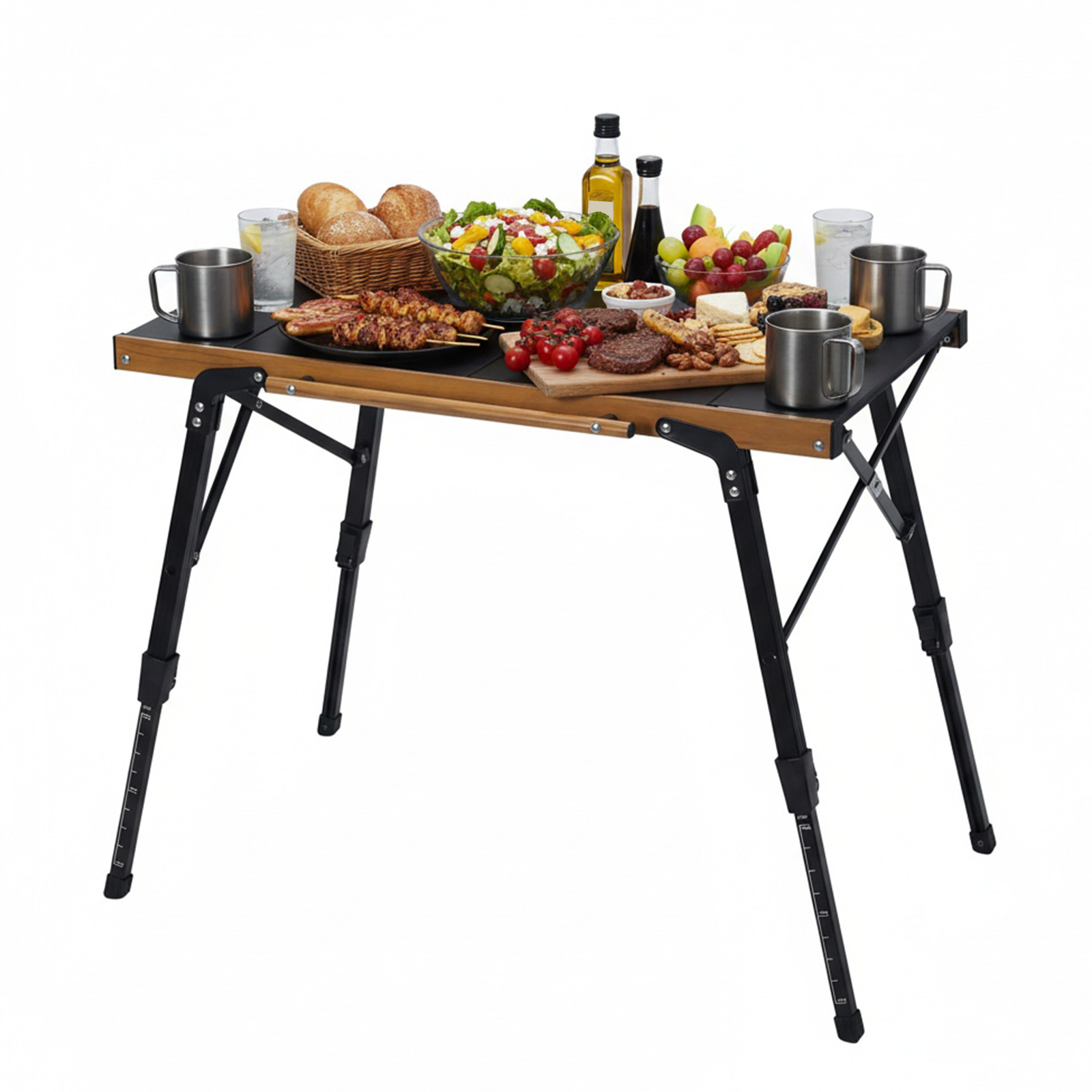 Portable Camping Table with St - Outdoor Camping Cooking Table recensione e prezzo