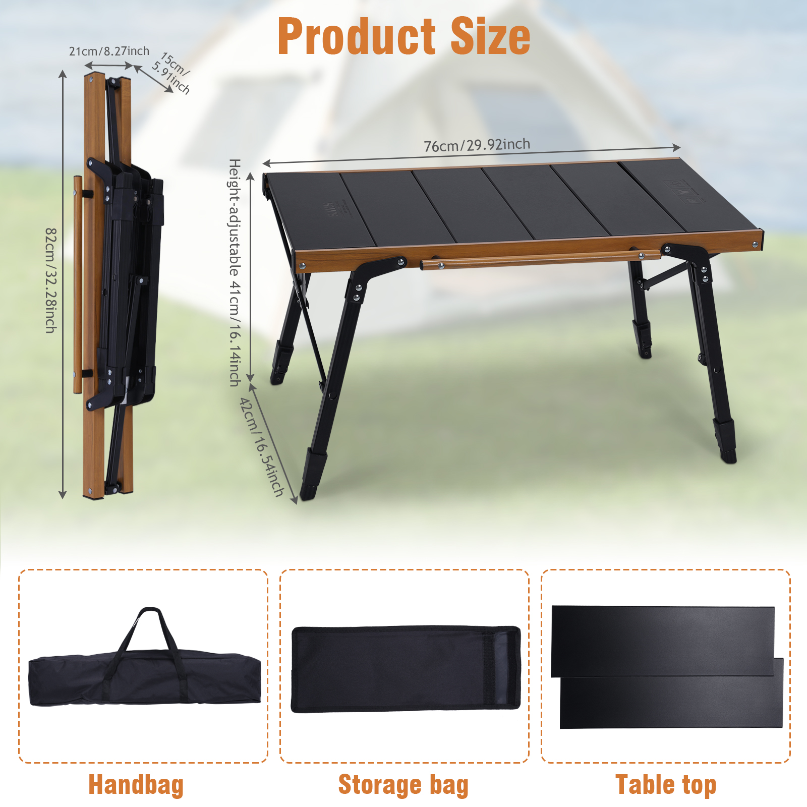 Portable Camping Table with St - Outdoor Camping Cooking Table recensione e prezzo