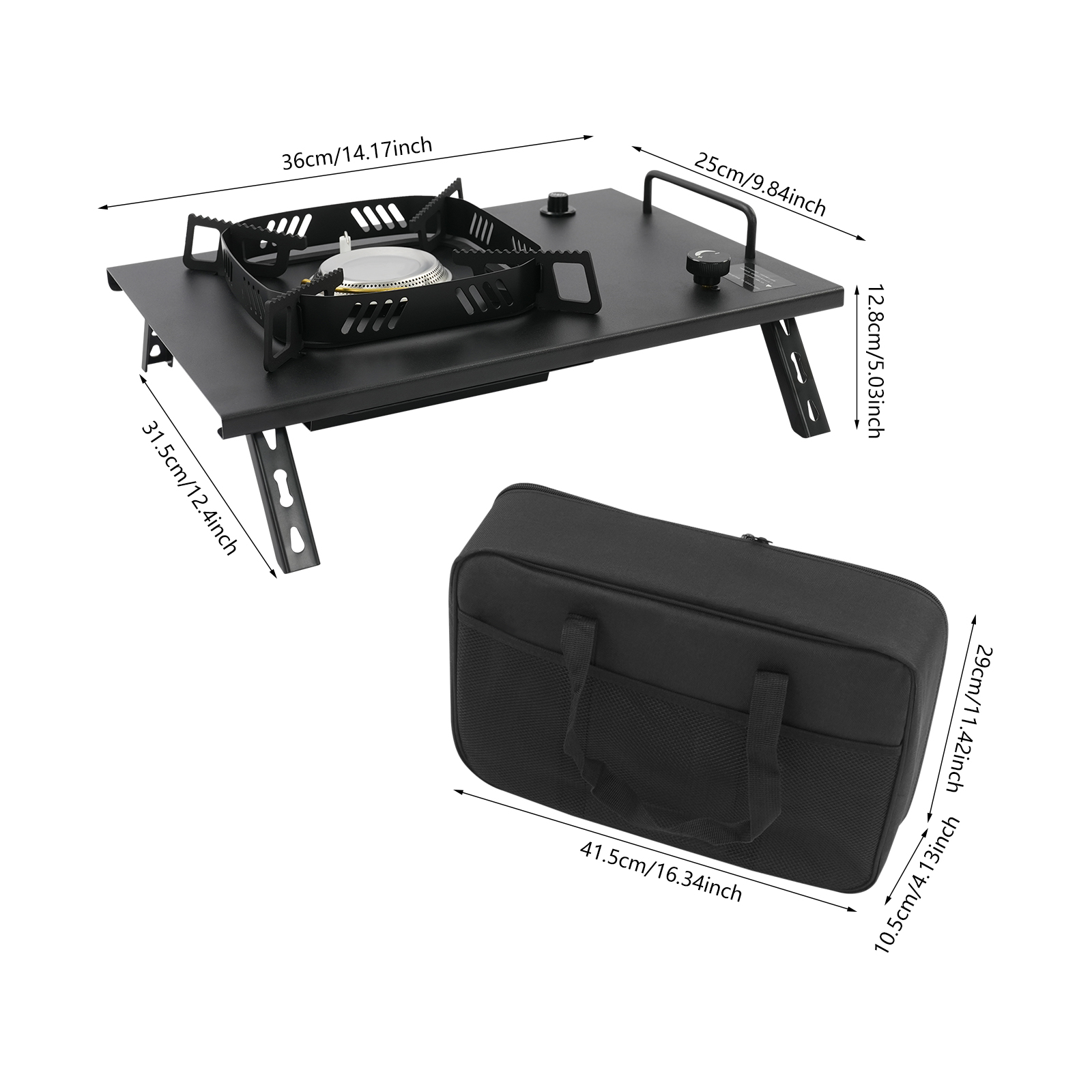Black Outdoor Gas Stove, Folda - Outdoor Camping Bag recensione e prezzo