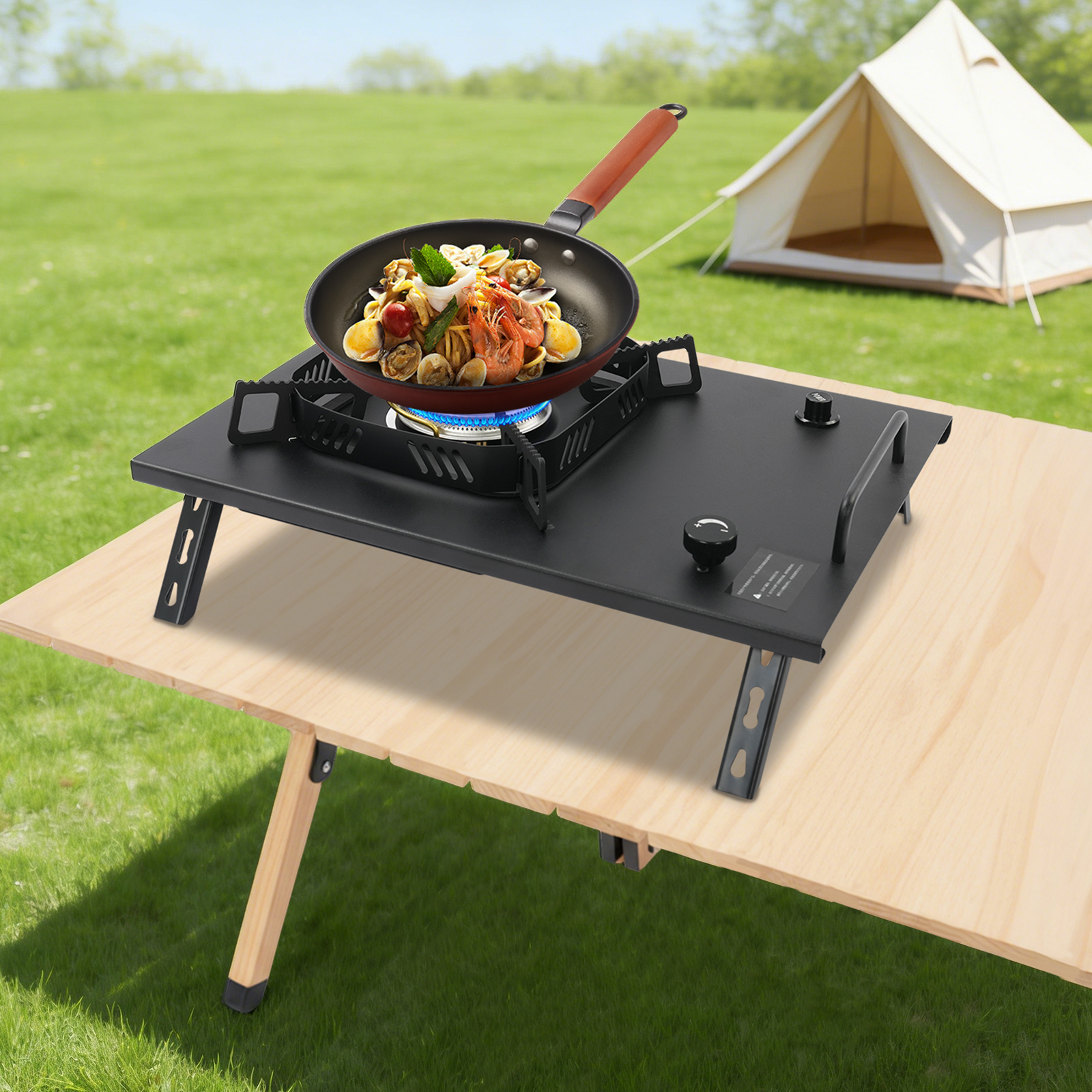 Black Outdoor Gas Stove, Folda - Outdoor Camping Bag recensione e prezzo