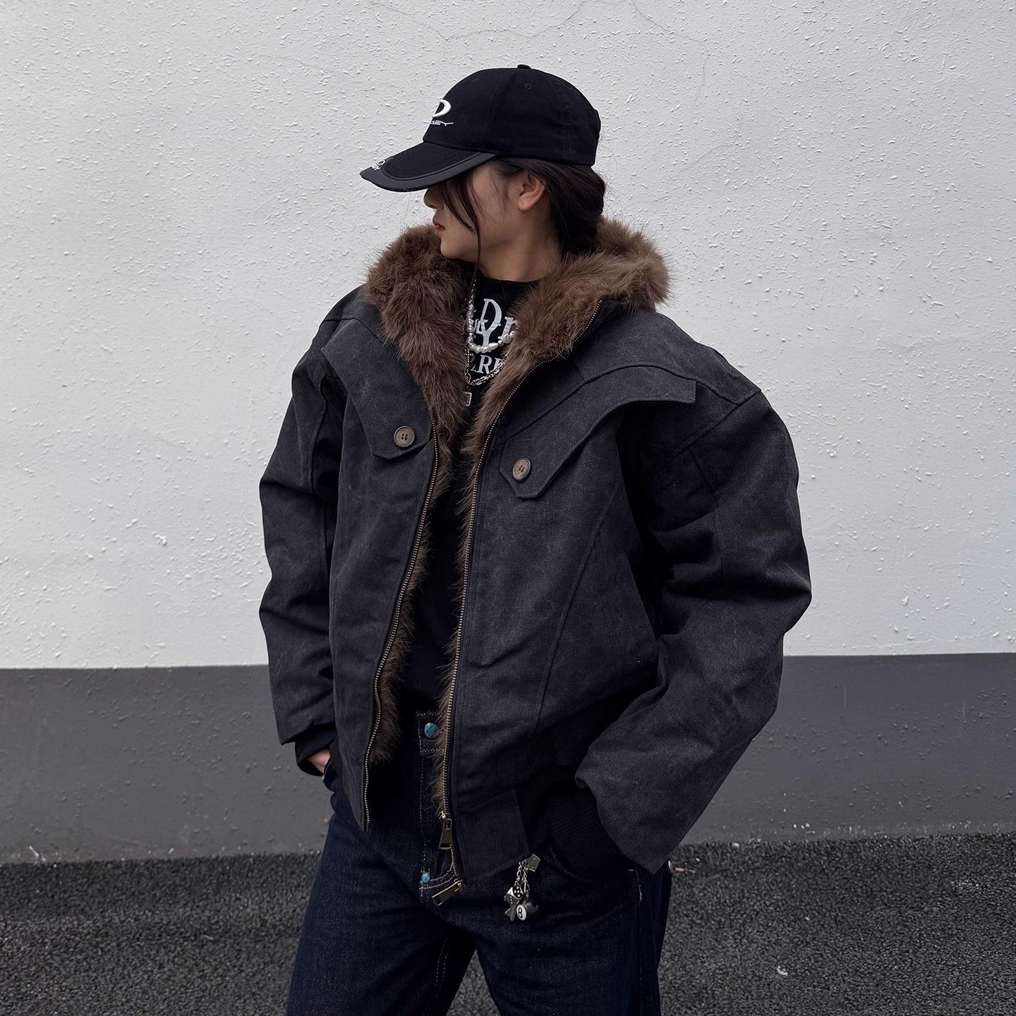 Fur Collar Jacket Y2K Male Men - Best Outdoor Camping Jacket recensione e prezzo