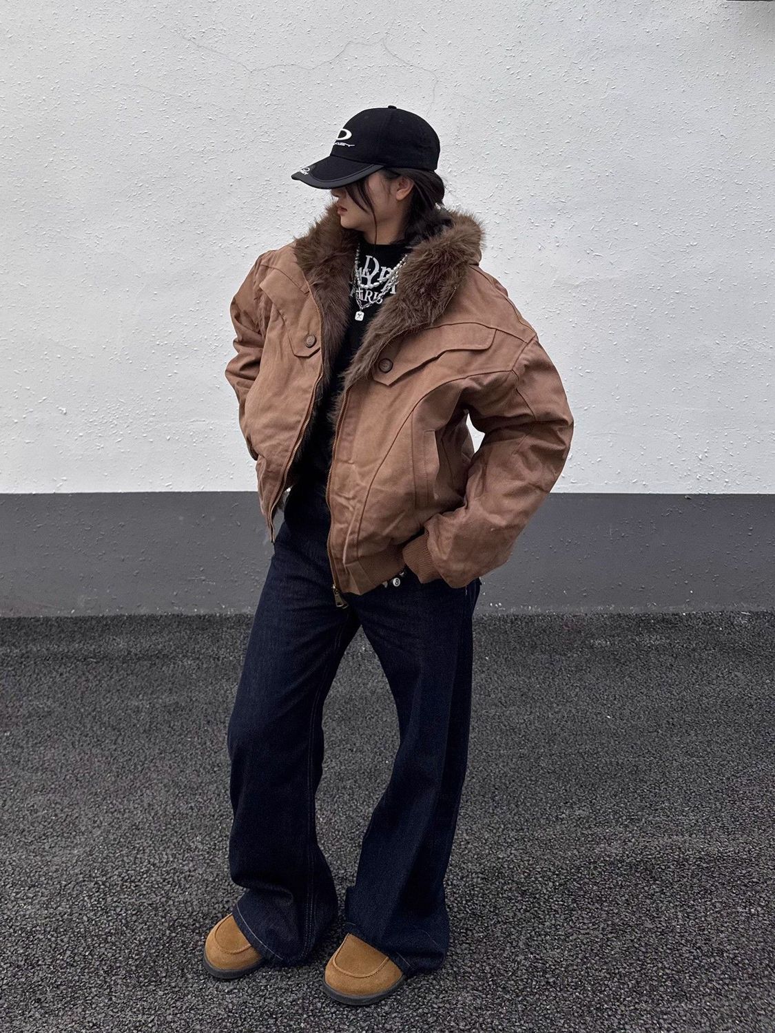 Fur Collar Jacket Y2K Male Men - Best Outdoor Camping Jacket recensione e prezzo