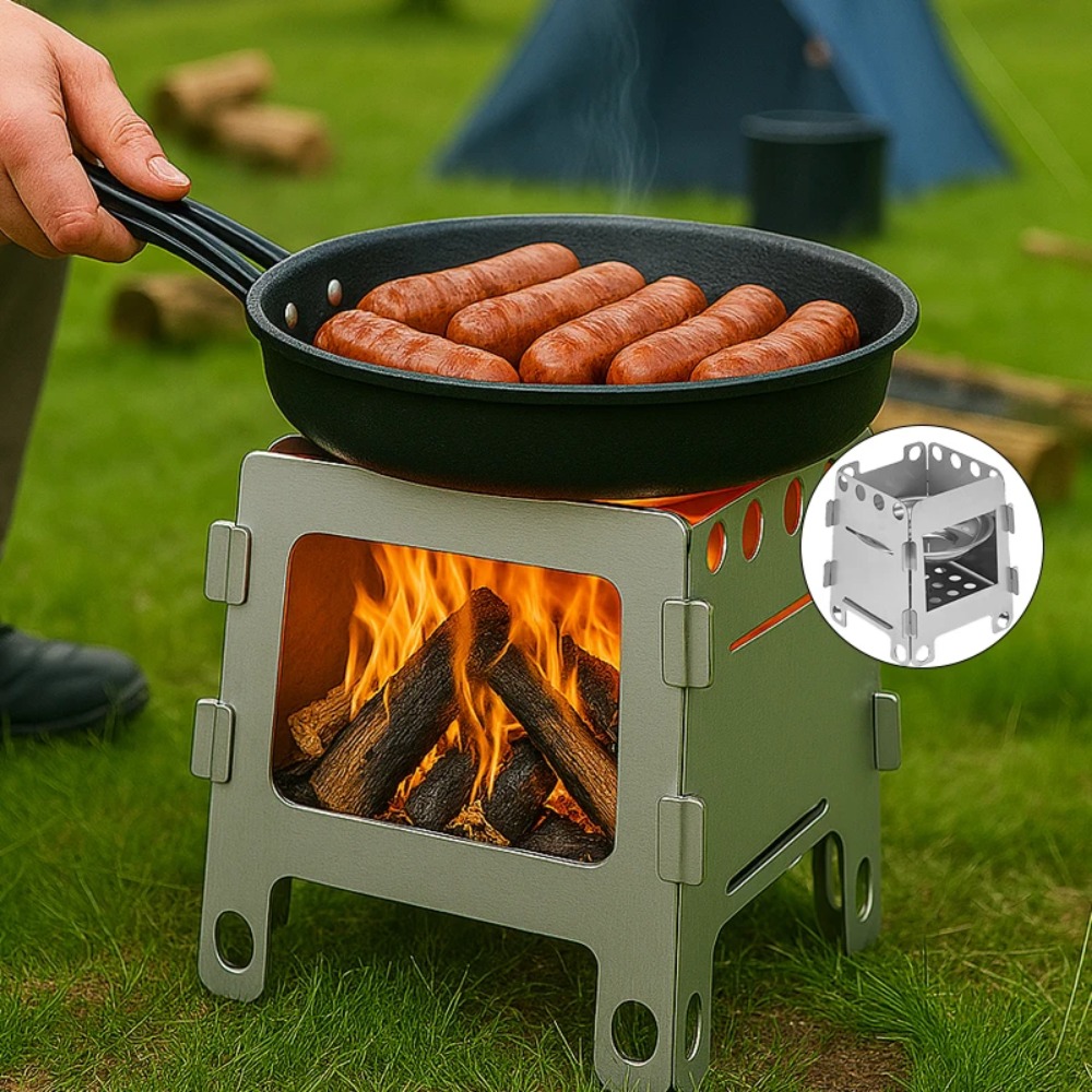Camping Furnace Wood Stove Alc - Outdoor Camping Fireplace recensione e prezzo