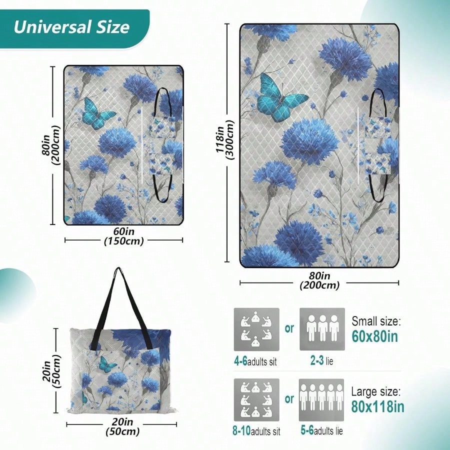 Picnic Blankets 118''x80'' Wat - Outdoor Camping Blanket recensione e prezzo