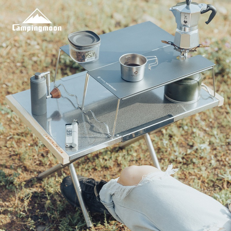 Portable large steel table, ou - Outdoor Camping Cooking Table recensione e prezzo