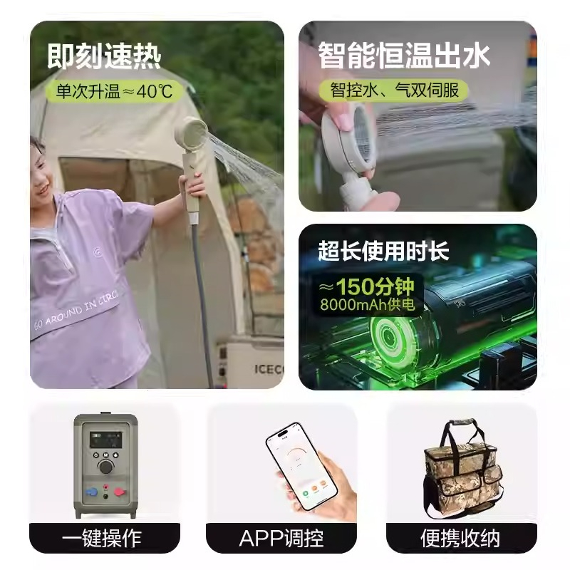 Self-Driving Travel Hot Water  - Outdoor Camping Hot Water Heater recensione e prezzo