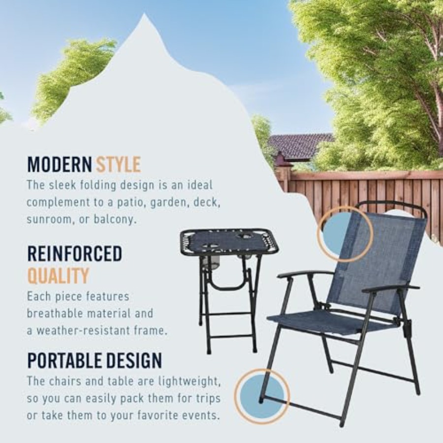 Trapper's Peak 3-Piece Folding - Folding Chair recensione e prezzo