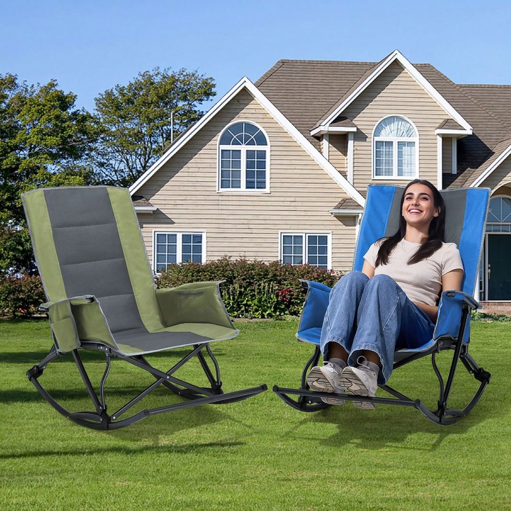 Camping Chair For Adults, Fold - Outdoor Camping Rocking Chair recensione e prezzo