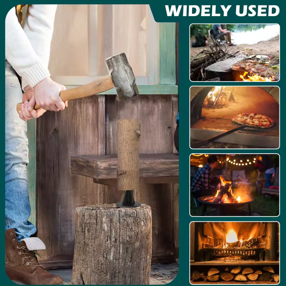 Carbon Steel Vertical Firewood - Outdoor Camping Fireplace recensione e prezzo
