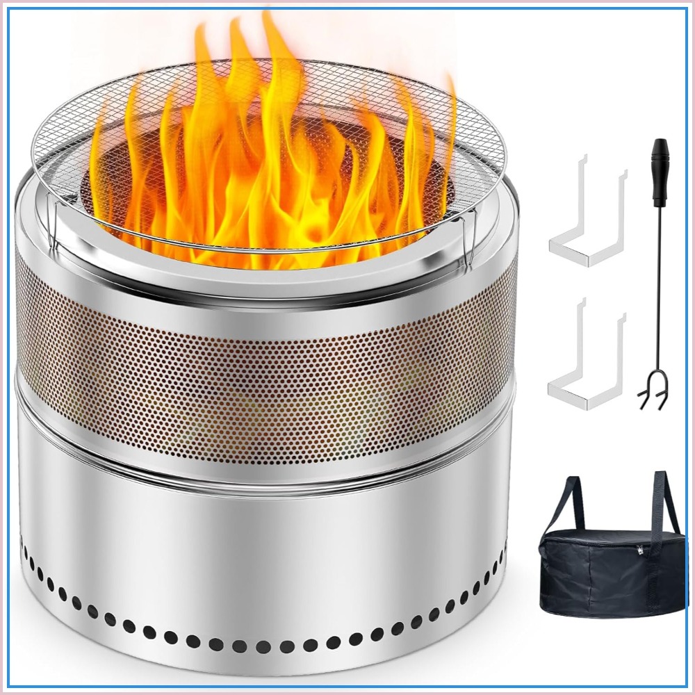 Smokeless Fire Pit Outdoor, 20 - Outdoor Camping Grill recensione e prezzo