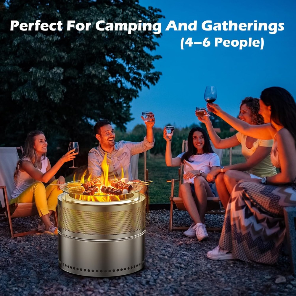 Smokeless Fire Pit Outdoor, 20 - Outdoor Camping Grill recensione e prezzo