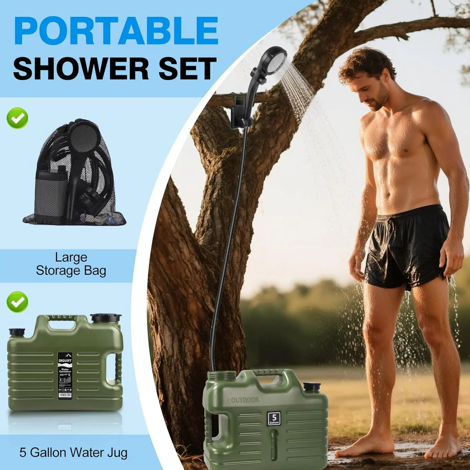 hot-sellingPortable Camping Sh - Outdoor Camping Hot Water Shower recensione e prezzo