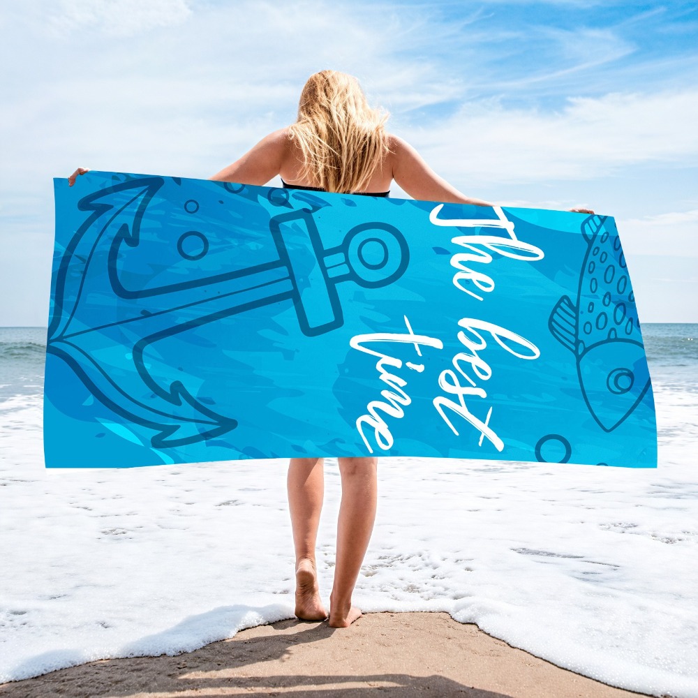 Anchor Beach Towel70x140CM Qui - Outdoor Camping Blanket recensione e prezzo