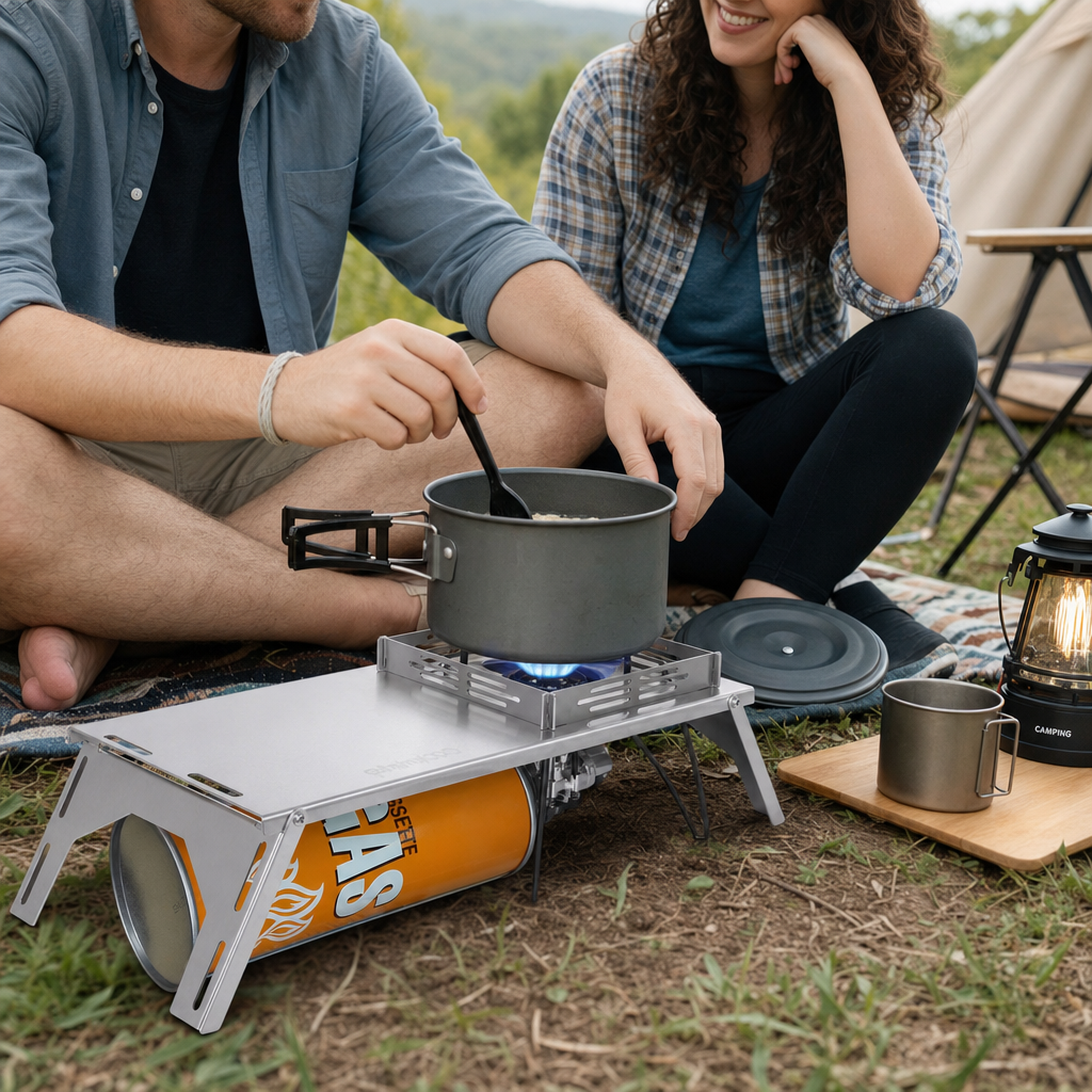 Stainless Steel Folding Campin - Outdoor Camping Cooking Table recensione e prezzo