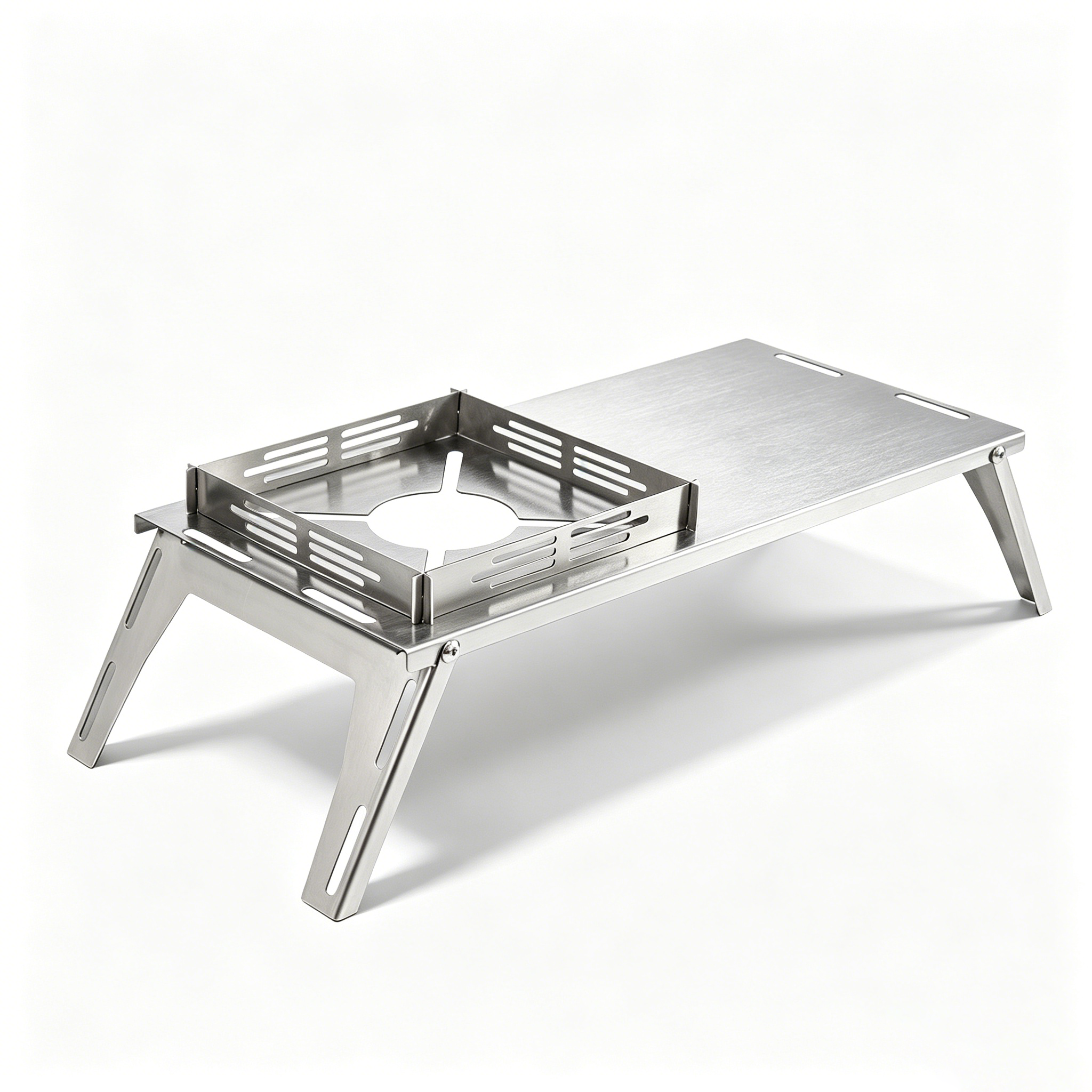 Stainless Steel Folding Campin - Outdoor Camping Cooking Table recensione e prezzo